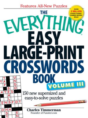 cover image of Easy LargePrint Crosswords Book